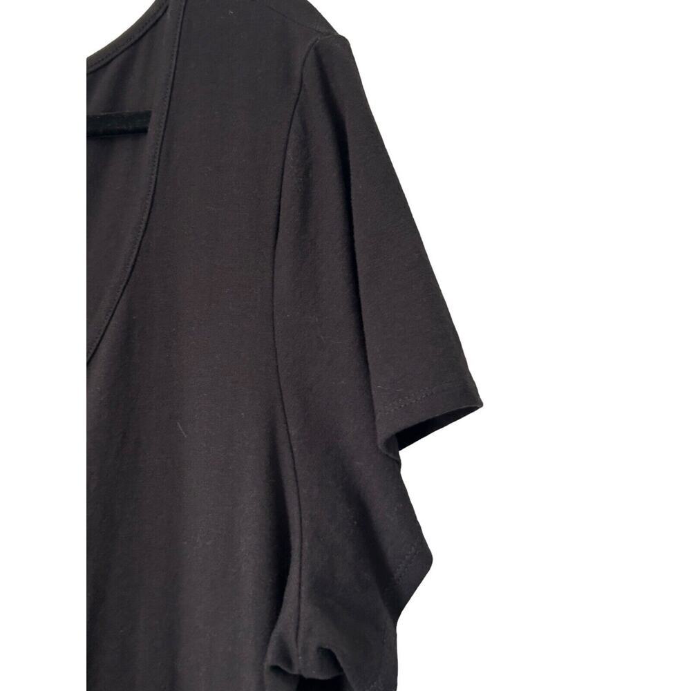 Torrid Dress Womens Size 4 Black Floral Scoop Neck Pockets Short Sleeve Pockets - Picture 5 of 16